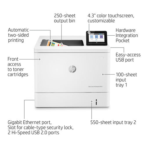 HP Color LaserJet Enterprise M555dn (7ZU78A) (1 Year Manufacture Local Warranty In Singapore)