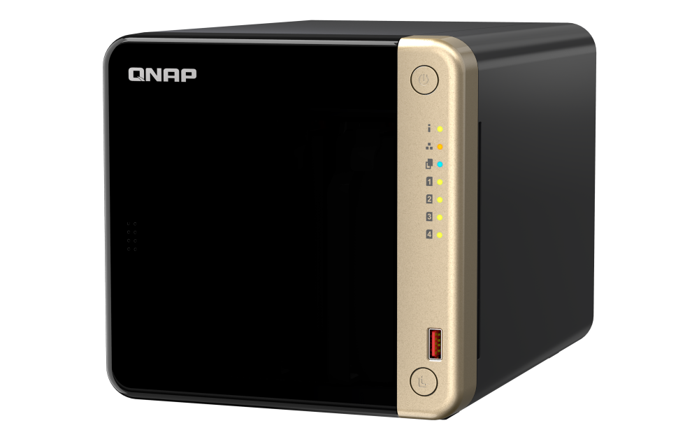 QNAP 4-bay Intel Celeron N5105/N5095 Non-expandable 8GB RAM NAS (QN-TS-464-8G)  (3 Years Manufacture Local Warranty In Singapore)