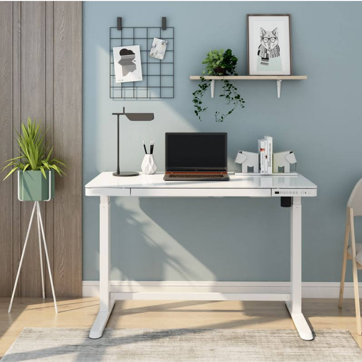 Electric Height Adjustable Desk 1200mm X 600mm - ET118 (3 Years Manufacture Local Warranty In Singapore)