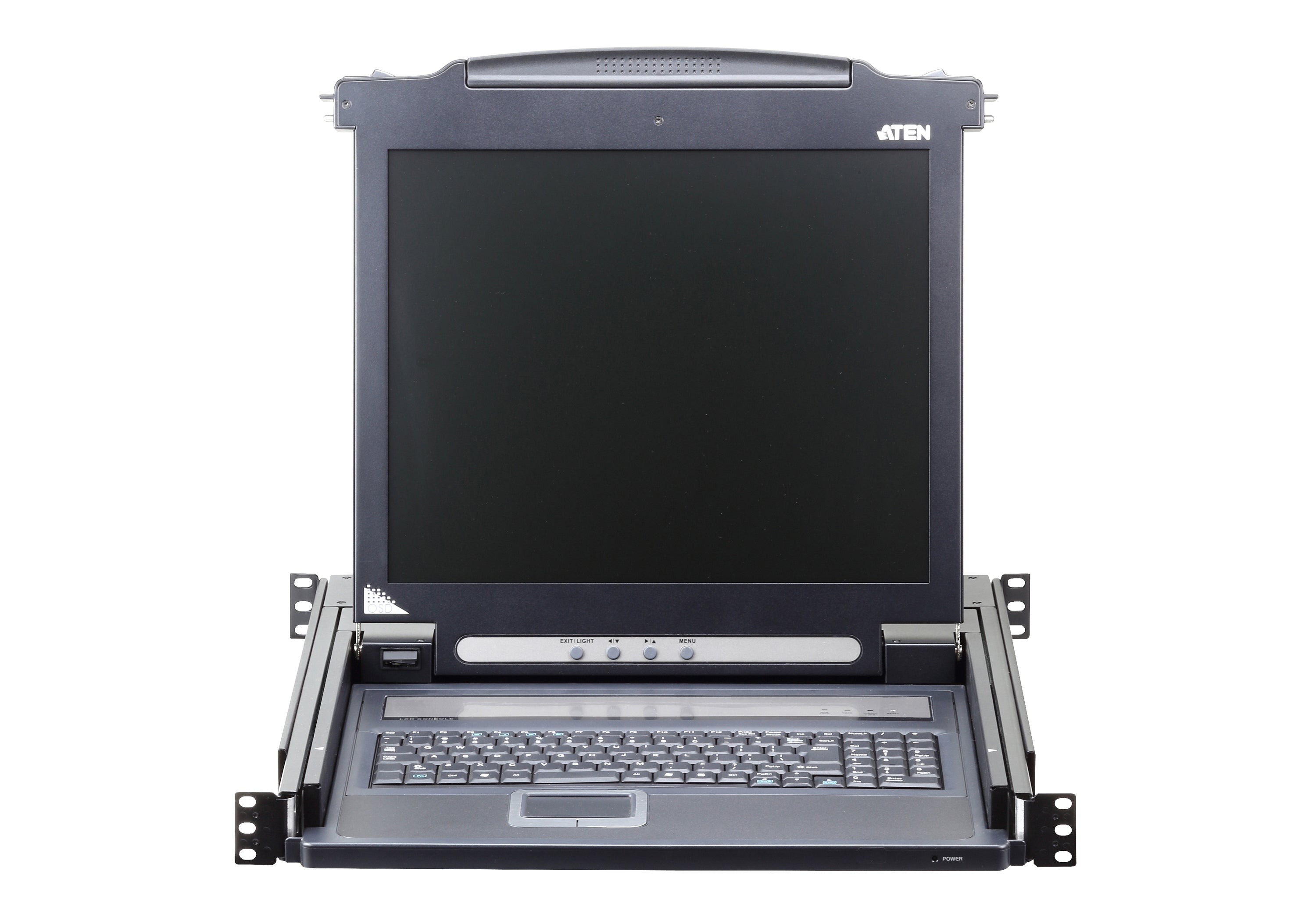 Aten Single Rail LCD Console (PS/2-USB, VGA)- CL1000N (1 Year Manufacture Local Warranty In Singapore)