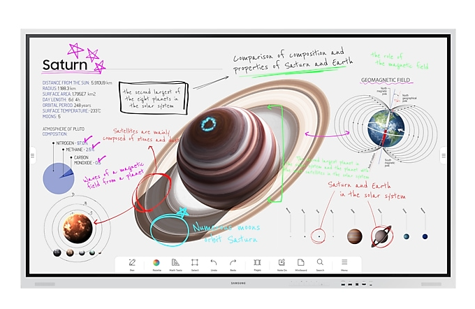 Samsung Flip 3 Pro 85" (WM85B) Digital Flipchart for Business (3 Years 9x5 onsite NBD Manufacture Local Warranty In Singapore) - Promo Price While Stock Last