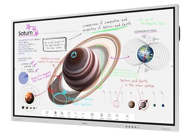 Samsung Flip 3 Pro 85" (WM85B) Digital Flipchart for Business (3 Years 9x5 onsite NBD Manufacture Local Warranty In Singapore) - Promo Price While Stock Last