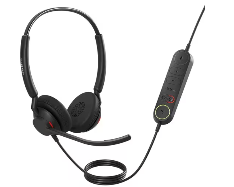 Jabra Engage 40- (Inline Link) Stereo Headset USB-A (2 Years Manufacture Local Warranty In Singapore) -Promo Price While Stock Last