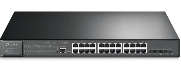 TP-LINK JetStream 24-Port Gigabit and 4-Port 10GE SFP+ L2+ Managed Switch with 24-Port PoE+(TL-SG3428XMP) (5 Years Manufacture Local Warranty In Singapore)