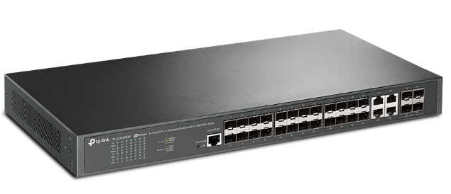 TP-LINK JetStream 24-Port SFP L2+ Managed Switch with 4 10GE SFP+ Slots (TL-SG3428XF) (5 Years Manufacture Local Warranty In Singapore)