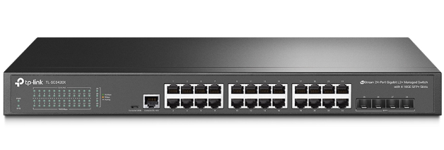 TP-LINK JetStream 24-Port Gigabit L2+ Managed Switch with 4 10GE SFP+ Slots (TL-SG3428X)  (5 Years Manufacture Local Warranty In Singapore)