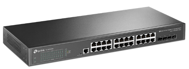 TP-LINK JetStream 24-Port Gigabit L2+ Managed Switch with 4 10GE SFP+ Slots (TL-SG3428X)  (5 Years Manufacture Local Warranty In Singapore)