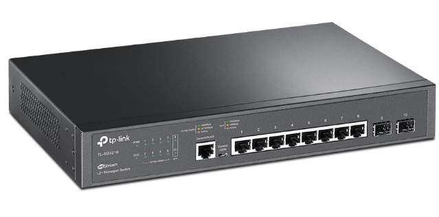 TP-LINK JetStream 8-Port Gigabit L2+ Managed Switch with 2 SFP Slots (TL-SG3210) (5 Years Manufacture Local Warranty In Singapore)