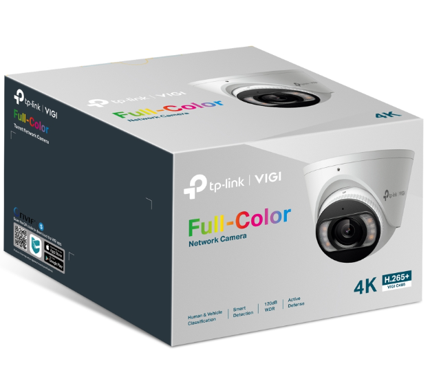 TP-LINK VIGI 8MP Full-Color Turret Network Camera (VIGI C485) (2 Years Manufacture Local Warranty In Singapore)