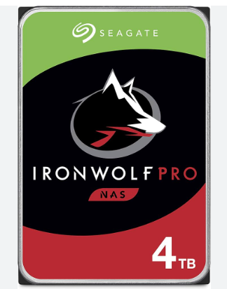 Seagate IRONWOLF PRO 4TB NAS HDD 3.5" 7200RPM SATA 256MB -ST4000NT001 (5 Years Manufacture Local Warranty In Singapore)