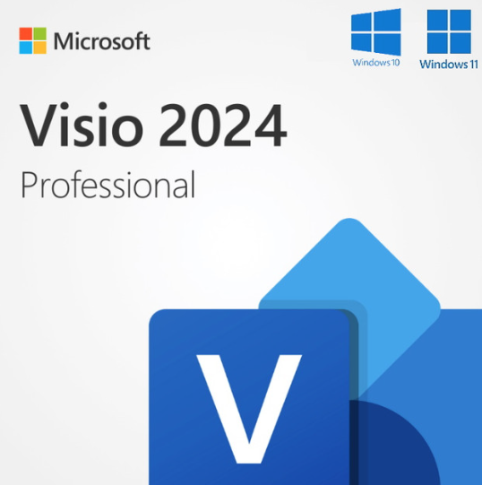 Microsoft Visio 2024 Professional ESD (Electronic Software Delivery - Activation Code) (Pre-Order Lead Time 1-2 Weeks)