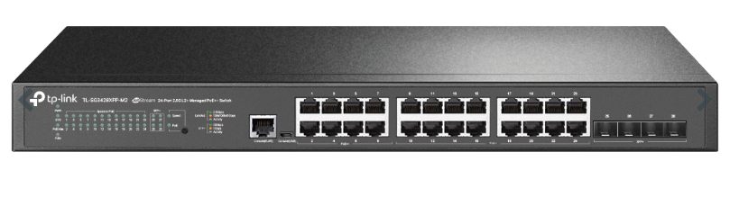 TP-LINK JetStream 24-Port 2.5GBASE-T and 4-Port 10GE SFP+ L2+ Managed Switch with 16-Port PoE+ & 8-Port PoE++ (SG3428XPP-M2) (5 Years Manufacture Local Warranty In Singapore)