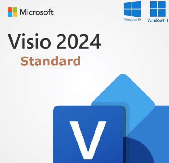 Microsoft Visio 2024 Standard ESD (Electronic Software Delivery - Activation Code) (Pre-Order Lead Time1-2 Weeks)