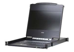 Aten Single Rail LCD Console (USB, HDMI / DVI / VGA)- CL6700MW (1 Year Manufacture Local Warranty In Singapore)