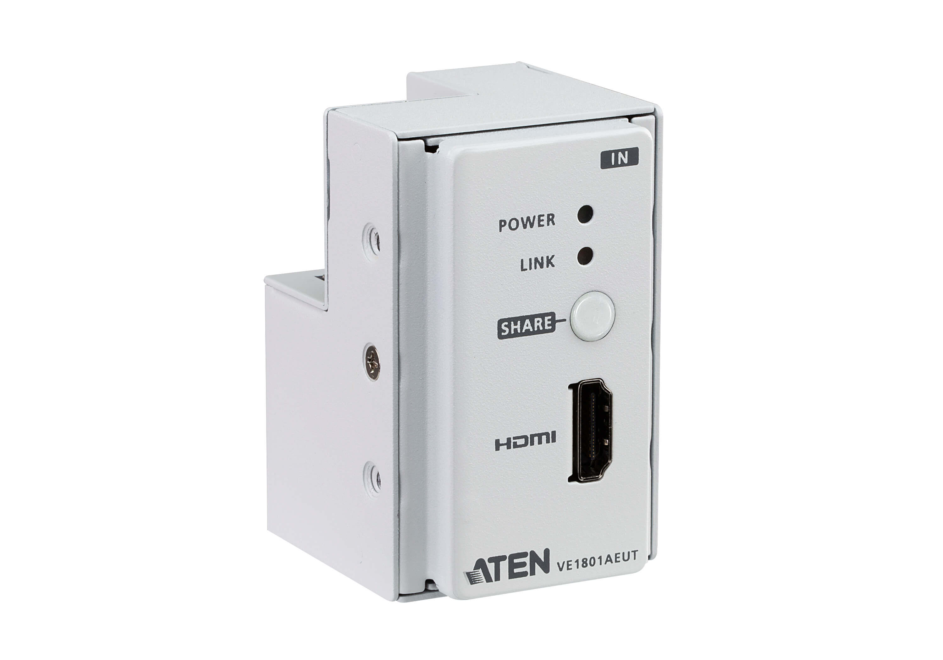 Aten HDMI HDBaseT-Lite Transmitter with EU Wall Plate / PoH (PoH PD) -VE1801AEUT (3 Year Manufacture Local Warranty In Singapore)