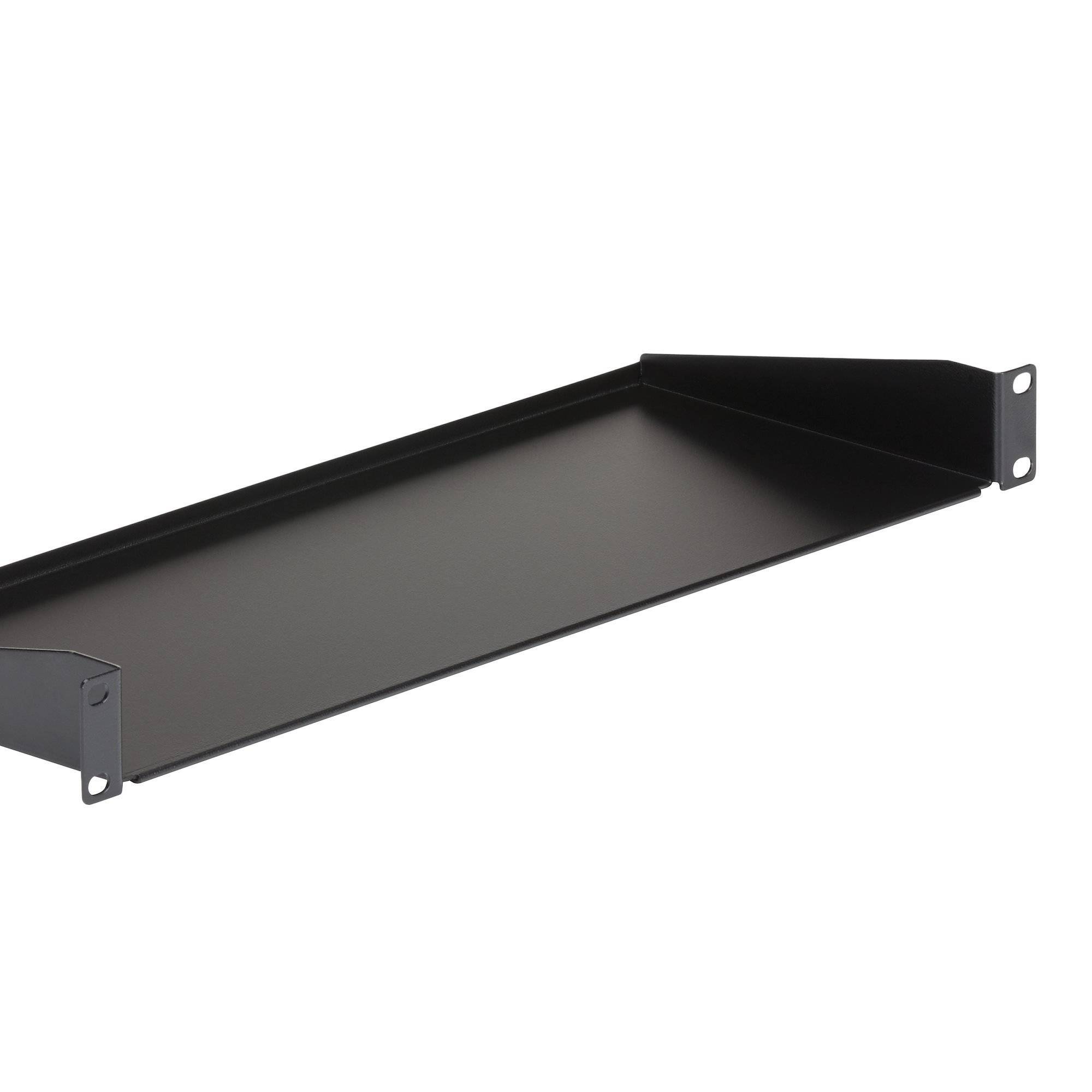 Startech 1U Vented Server Rack Cabinet Shelf - 10in Deep Fixed Cantilever Tray - Rackmount Shelf for 19" AV/Data/Network Equipment Enclosure with Cage Nuts & Screws CABSHELFV1U, Server Rack Accessories, StarTech, Buy Singapore