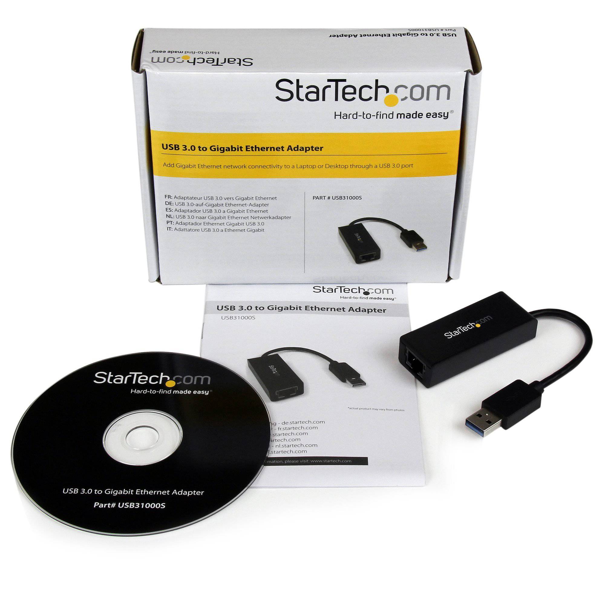 Startech USB 3.0 to Gigabit Ethernet NIC Network Adapter USB31000S (Black) (2 years Local Warranty), Accessories, StarTech, Buy Singapore