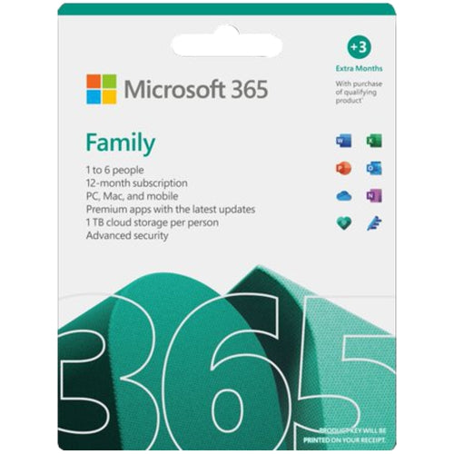 Microsoft 365 Family (Office 365 Home) Electronics Software Distribution (ESD) - Annual Subscription  (Pre-Order Lead Time 1-3 Working Days)