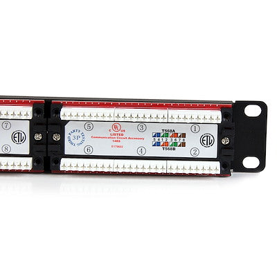 Startech.Com 24 Port 1U Rackmount Cat 6 110 Patch Panel - 24 port Network Patch Panel - RJ45 Ethernet 110 type Rack Mount Patch Panel 1U  C6PANEL24 (2 Years Manufacture Local Warranty In Singapore)