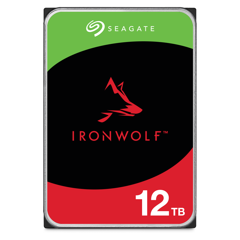 Seagate IRONWOLF 12TB NAS HDD 3.5" 7200RPM SATA 256MB -ST12000VN0008 (3 Years Manufacture Local Warranty In Singapore)