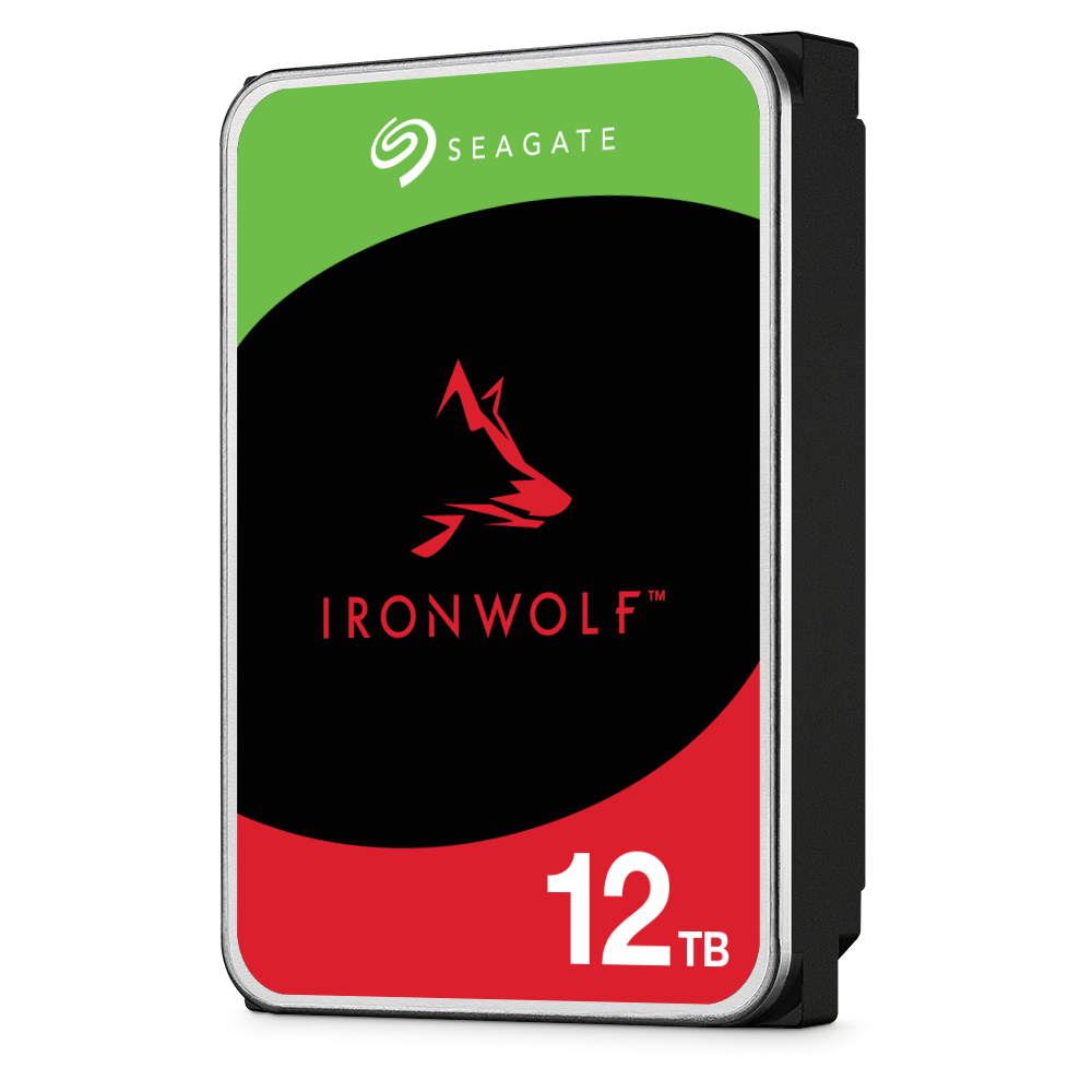 Seagate IRONWOLF 12TB NAS HDD 3.5" 7200RPM SATA 256MB -ST12000VN0008 (3 Years Manufacture Local Warranty In Singapore)