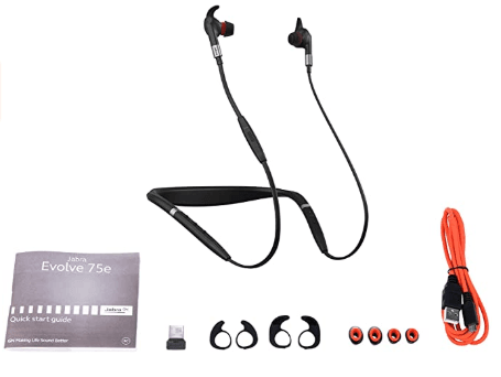 Jabra Evolve 75E & LINK 370 MS In Ear Noise Cancelling Buds 7099-823-309 - Buy Singapore