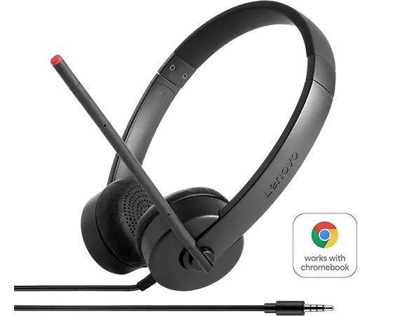 Lenovo Essential Stereo Analog Over Ear Headset PXD 3.5mm Jack 4XD0K25030 - Win-Pro Consultancy Pte Ltd