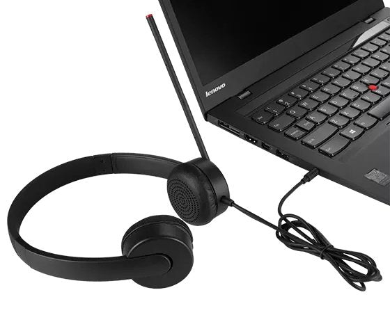 Lenovo Essential Stereo Analog Over Ear Headset PXD 3.5mm Jack 4XD0K25030 - Win-Pro Consultancy Pte Ltd