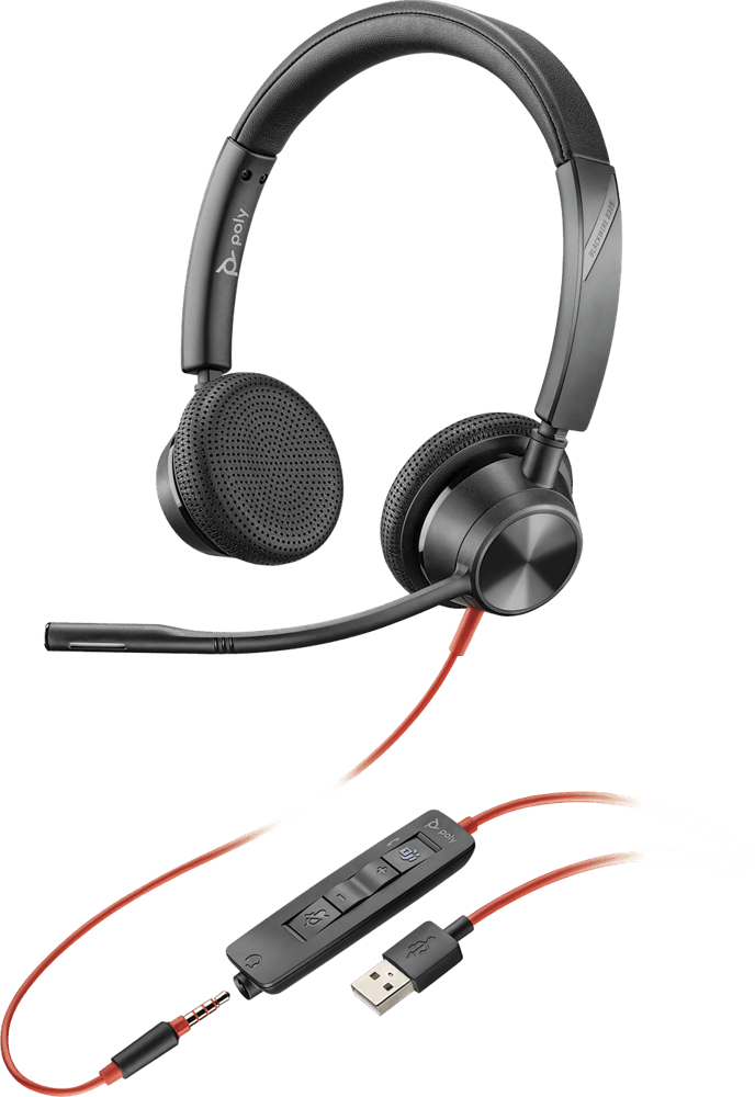 Poly (Plantronics) Blackwire 3320 3325 USB Headset (2 Years Local Warranty Singapore) - Buy Singapore