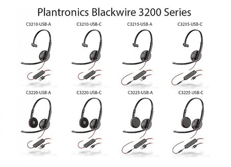 Poly (Plantronics) Blackwire C3210 C3215 C3220 C3225 USB Headset (2 Years Local Warranty Singapore) - Buy Singapore