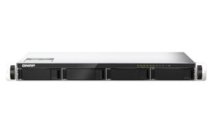 QNAP Short depth 1U rackmount 4-bay NAS  M.2 NVMe SSD caching with 4GB RAM (QN-TS-435XeU-4G) (3 Years Manufacture Local Warranty In Singapore)-EOL