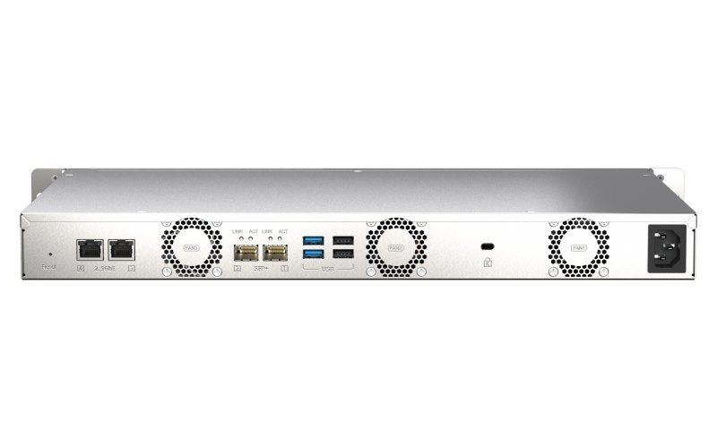 QNAP Short depth 1U rackmount 4-bay NAS M.2 NVMe SSD caching with 4GB RAM (QN-TS-435XeU-4G) (3 years Local Warranty in Singapore) - Win-Pro Consultancy Pte Ltd