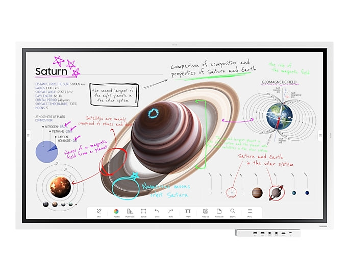 Samsung Flip Pro 55" WM55B with Connectivity Tray Digital Flipchart for Business (LH55WMBWBGCXXS) (CY-TF65BBCXXS) (3 Years 9x5 onsite NBD Manufacture Local Warranty In Singapore)