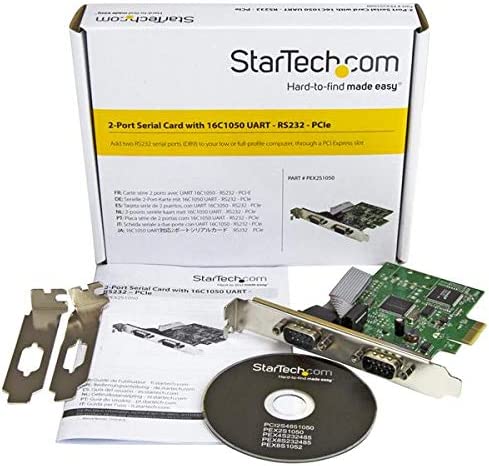 StarTech 2-PORT PCI EXPRESS SERIAL CARD WITH 16C1050 UART(PEX2S1050) - Win-Pro Consultancy Pte Ltd