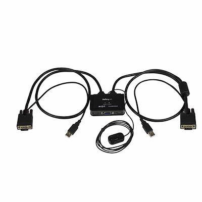 StarTech 2 Port USB VGA Cable KVM Switch - USB Powered with Remote Switch SV211USB - Buy Singapore