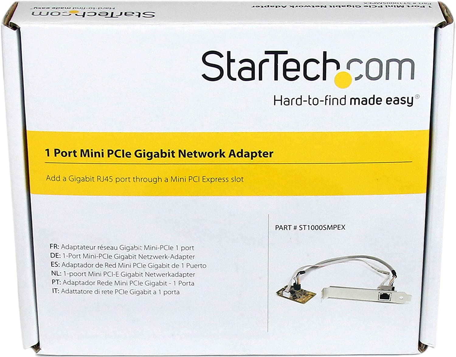 StarTech MINI PCI EXPRESS GIGABIT ETHERNET(ST1000SMPEX) - Win-Pro Consultancy Pte Ltd