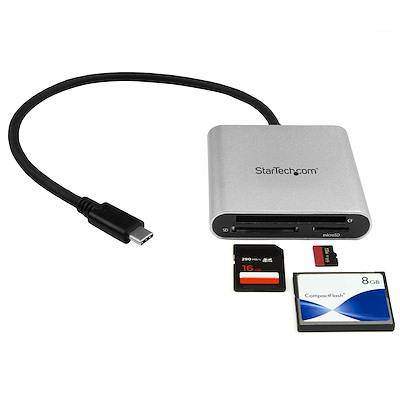 StarTech USB 3.0 Flash Memory Multi-Card Reader Writer with USB-C - SD, microSD, CompactFlash FCREADU3C (2 years Local Warranty in Singapore) - Buy Singapore